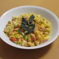 もんしゅしゅ's cooksnap of when they made 三つ葉とカニカマのスゴイダイズ卵炒め.