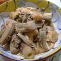 myukitty's cooksnap of when they made いたどりと薄揚げの煮物.