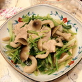 こけぴよー's cooksnap of when they made 豚肉と壬生菜のさっと煮.