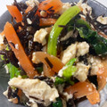 チビクウ's cooksnap of when they made ひじきとほうれん草の白和え.