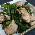 chamiri's cooksnap of when they made 鶏と春菊の柚子胡椒ポン酢.