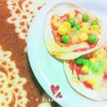 向日葵◎'s cooksnap of when they made 簡単!餃子の皮でパリッとピザ♡.