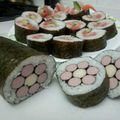 ち☆え's cooksnap of when they made ぶきっちょさんの飾り太巻き〜お花Ver..