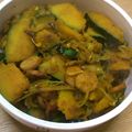 菜の花001's cooksnap of when they made 簡単！かぼちゃのカレー炒め☆.