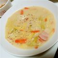 林檎ノ国's cooksnap of when they made 米粉と牛乳で帆立のクリームシチュー.