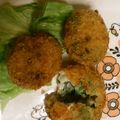 ママとなっちゃん's cooksnap of when they made エビとほうれんそうのクリームコロッケ.