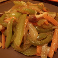 Cville's cooksnap of when they made オイスターソースとしょうがの野菜炒め.