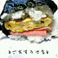 えまっちママ's cooksnap of when they made 魚ニソー卵おにぎりサンド＊.