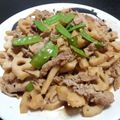 さくらもち姫's cooksnap of when they made 簡単☆レンコンと豚肉の炒め物.