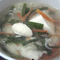 twokasa's cooksnap of when they made 鶏皮と韮のスープ。.