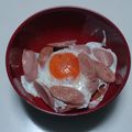 オリオバナ's cooksnap of when they made 魚ニソエッグ丼.