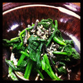 こめちぃ's cooksnap of when they made ほうれん草のおひたし塩昆布和え♪.