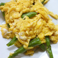 kisanta's cooksnap of when they made とろとろ卵のいんげん炒め♥.