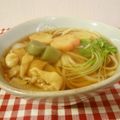 ローズレース's cooksnap of when they made かんたん！お麩できつねうどん.