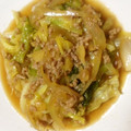 うなちゃん！'s cooksnap of when they made ✿残りキャベツで一品❀和風✿ひき肉炒め♡.