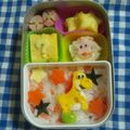こはるぴこり's cooksnap of when they made キャラ弁☆ヨッシーときのこ＆スター☆.