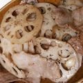 kimimaruo's cooksnap of when they made 豚バラと蓮根のペペロンチーノ.