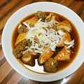 Coo1215's cooksnap of when they made 簡単♪厚揚げの挽き肉はさみ煮.