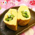 シャンプーハット's cooksnap of when they made いんげん巻き卵焼き.