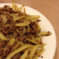 aikuwa's cooksnap of when they made せん切りじゃがいもとひき肉のカレー炒め.