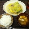 candyfluff's cooksnap of when they made ｢白菜と挽肉の重ね蒸し｣.
