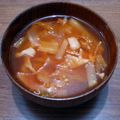 T_F's cooksnap of when they made 残ったキムチで簡単！キムチスープ.