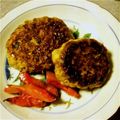 新葵まま's cooksnap of when they made まぐろと大豆で脳力UPハンバーグ.