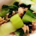 サヨゲ's cooksnap of when they made 【簡単☆時短】チンゲンサイとツナ炒め.