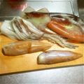 虹色クレヨン's cooksnap of when they made 烏賊のさばき方②ワタ・顔・足回り.