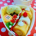 ぱぱんすきー's cooksnap of when they made ロールサンドでロールケーキ？！キャラ弁♪.