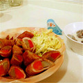 ゆいまいはるわかママ's cooksnap of when they made 焼肉のタレで豚ごぼうの肉巻き照り焼き♪.
