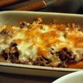 万華月's cooksnap of when they made かぼちゃと牛肉そぼろのチーズ焼き.