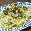 irunon's cooksnap of when they made 帆立て貝とあさりのジェノベーゼパスタ.