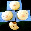 パンダcoぱんだ's cooksnap of when they made ブタさんの肉まん・パンダさんのあんまん❤.