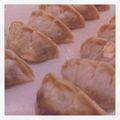 hereismiho's cooksnap of when they made 夕食に！野菜たっぷりエビ豚焼き餃子.