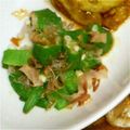 ともとも花's cooksnap of when they made レンジでチン★かんたんオクラ小鉢.