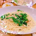 つくおきいのちゃん's cooksnap of when they made 時短簡単☆菜の花とアサリのペペロンチーノ.