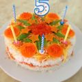 なおぽんさゆたん's cooksnap of when they made 子供の誕生日に♪ちらし寿司ケーキ♪.
