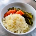 azbjbn's cooksnap of when they made SDGs　美味しいキャベツの芯の糠漬け.