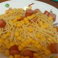 くじらの嫁's cooksnap of when they made キャベツとソーセージのスープパスタ.