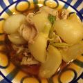 mmiyukin's cooksnap of when they made カブと豚バラの煮物.