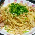 あられんぼ's cooksnap of when they made フライパン１つで作る☆カニの和風パスタ.