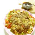 ぱんだーけいちゃん's cooksnap of when they made 白菜と豚コマのチヂミ.