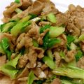 fukudoru's cooksnap of when they made セロリと豚肉の塩麹炒め.