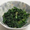 sakuni's cooksnap of when they made 【農家のレシピ】春菊のピリ辛和え.