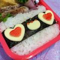 うっちゃん❤'s cooksnap of when they made 簡単！キャラ弁当☆バレンタインハート♪.