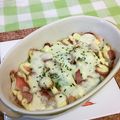 龍青空ママ's cooksnap of when they made グラタン皿使用の餅ぴざ！.