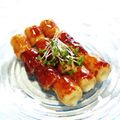 うまうま・らぶ's cooksnap of when they made チーズ竹輪の甘辛焼き.