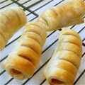 miiiko♡'s cooksnap of when they made 巻いて焼くだけ！簡単ウインナーパイ.