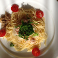 でふらんこ's cooksnap of when they made ツナとみぞれ乗っけただけ♪和風パスタ.
